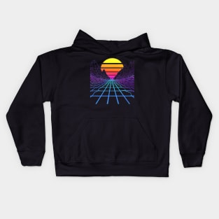 Radiant Mountains Sunset Kids Hoodie